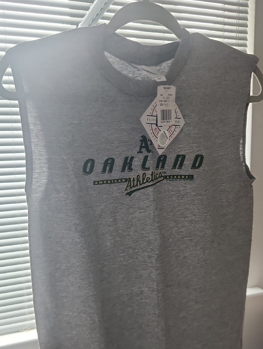 Oakland Athletics Gray Sleeveless Tee SIZE 10-12